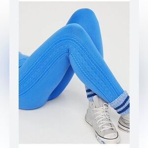 AERIE Blue Ribbed Leggings